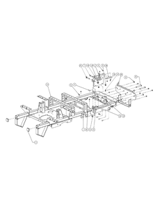 Frame Assembly Diagram and Parts List for M60-KW 53AI8CTX750-25-HP-OHV Cub Cadet Lawn Tractor